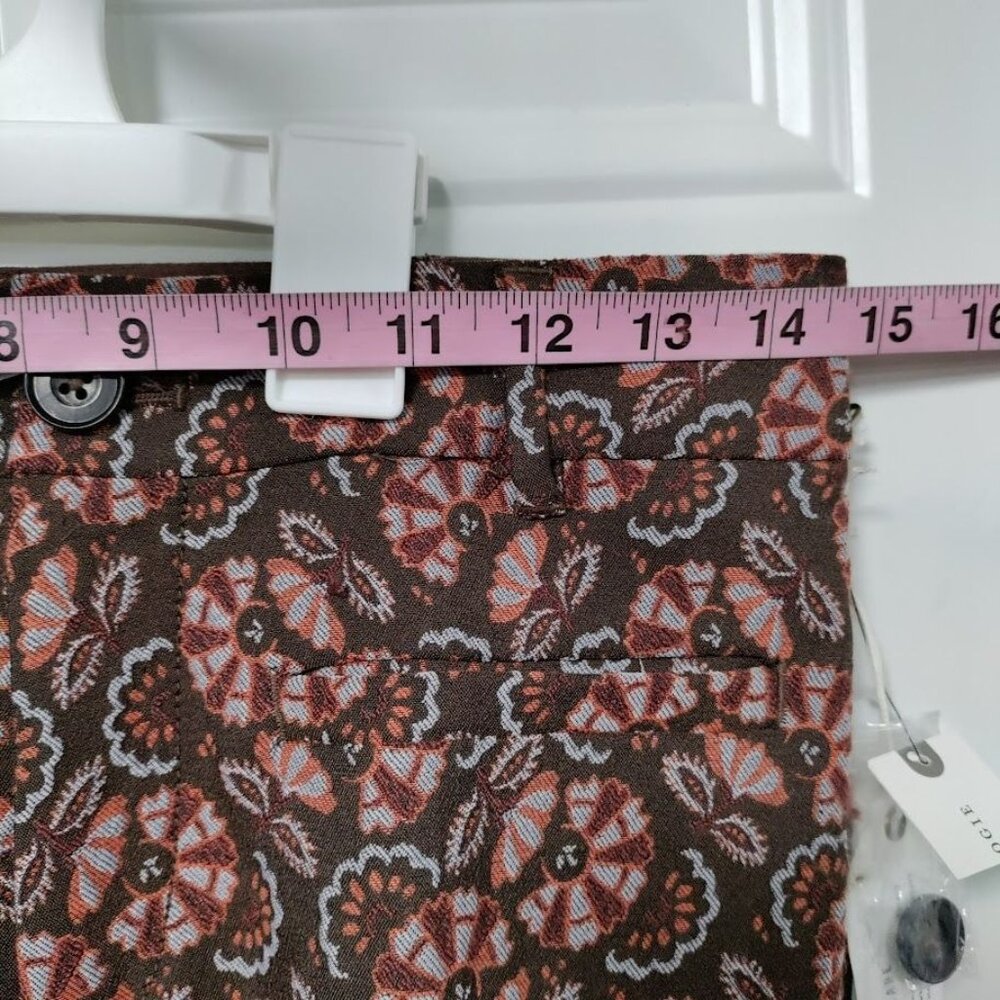 Anthropologie Slim Fit Pasley Floral Prairie Print Boho Festival Trouser  2 - Picture 12 of 12